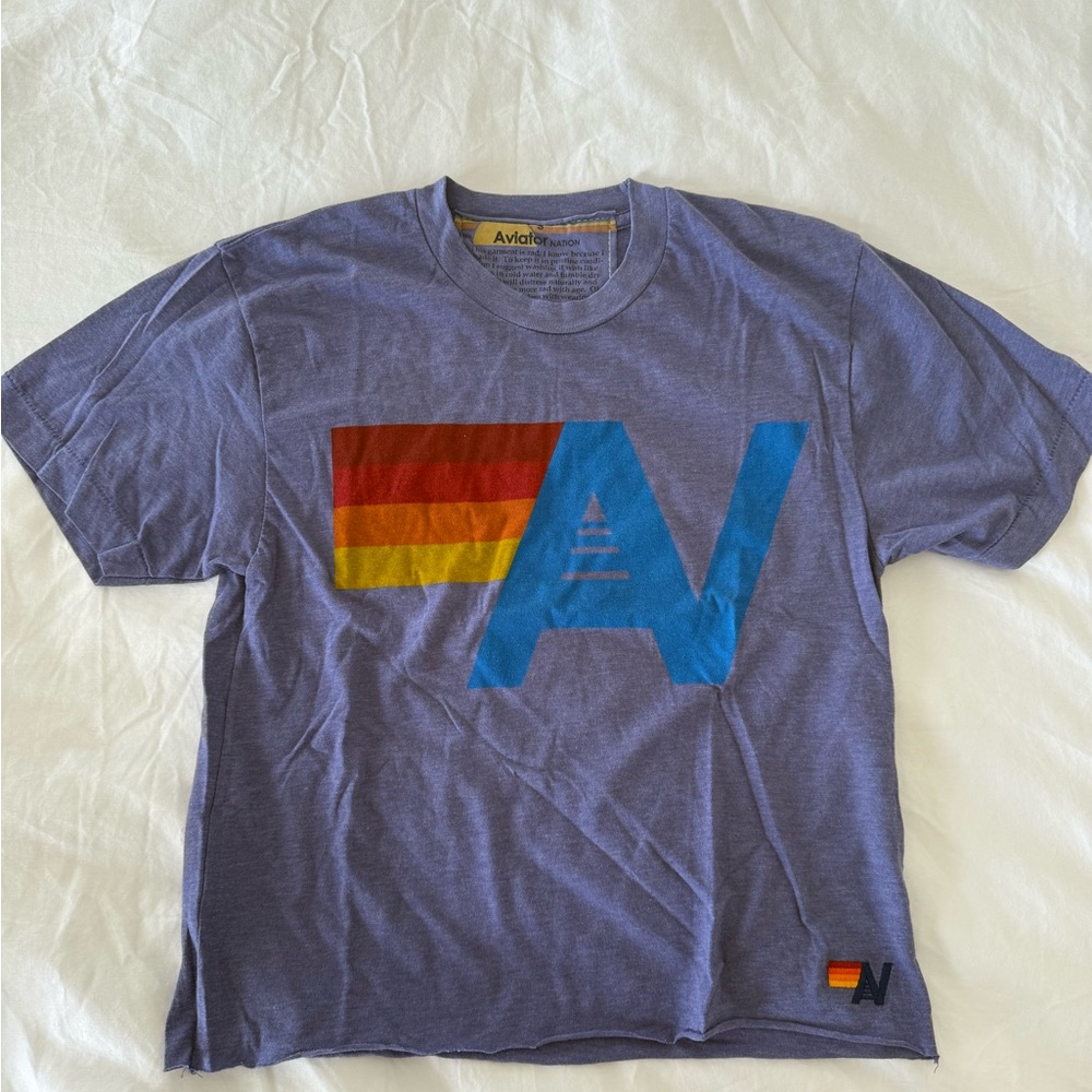 Aviator Nation Lavender Tee